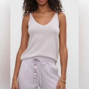 🆕 Club Monaco 100% Cashmere Tank Top NWOT Purple